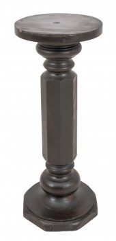 VICTORIAN EBONIZED PEDESTAL, C