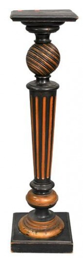 VICTORIAN EBONIZED PEDESTALVic