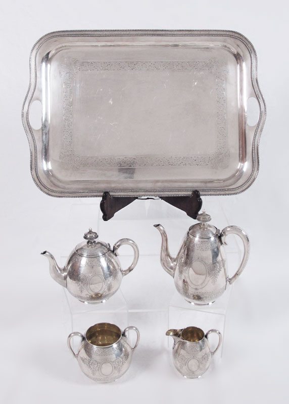 VICTORIAN ELKINGTON SILVERPLATE TEA