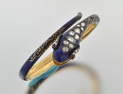 Victorian Enamel, Rose Cut Diamonds