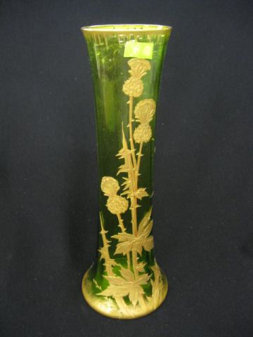 Victorian Enameled Art Glass Vase