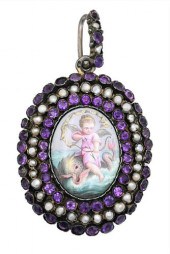 VICTORIAN ENAMELED PINVictoria