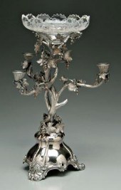 Victorian English silver eperg