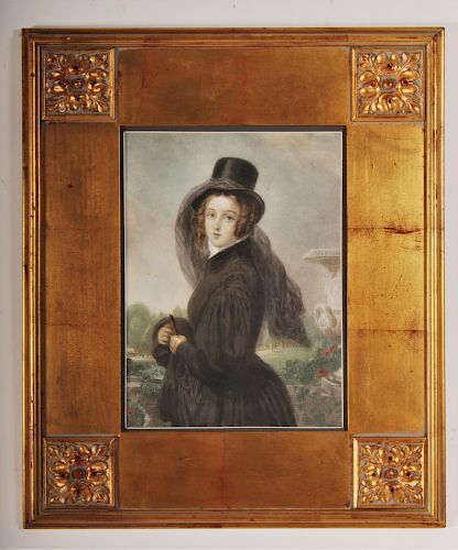 VICTORIAN EQUESTRIAN ATTIRED LADY