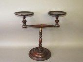 VICTORIAN ERA MAHOGANY TWO-ARM