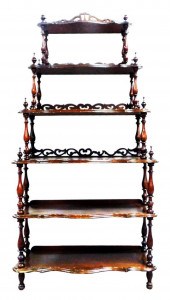 VICTORIAN ETAGERE, LATE 19TH C