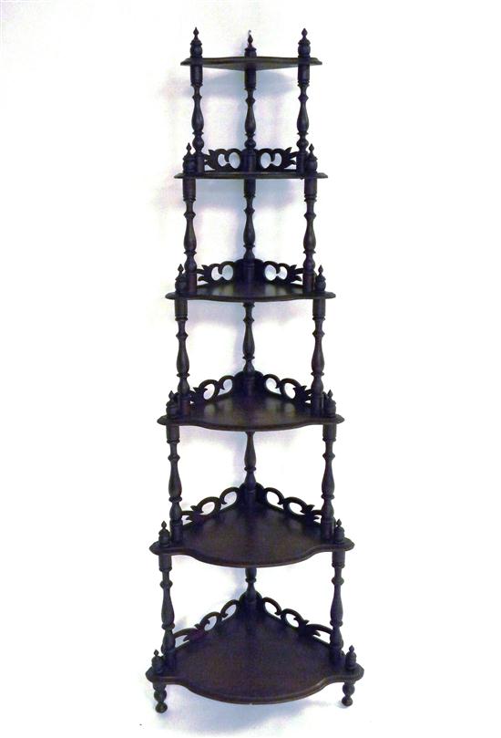 Victorian etagere six shelf