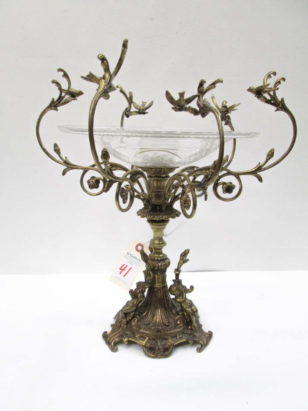 VICTORIAN ETCHED GLASS AND CAST