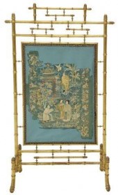 VICTORIAN FAUX BAMBOO FIRESCRE