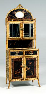 Victorian faux bamboo vanity,