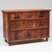 VICTORIAN FAUX GRAIN PAINTED P