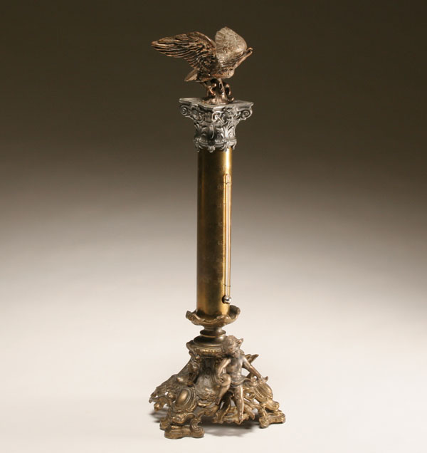Victorian figural brass table