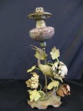 Victorian Figural Bronzed Lamp
