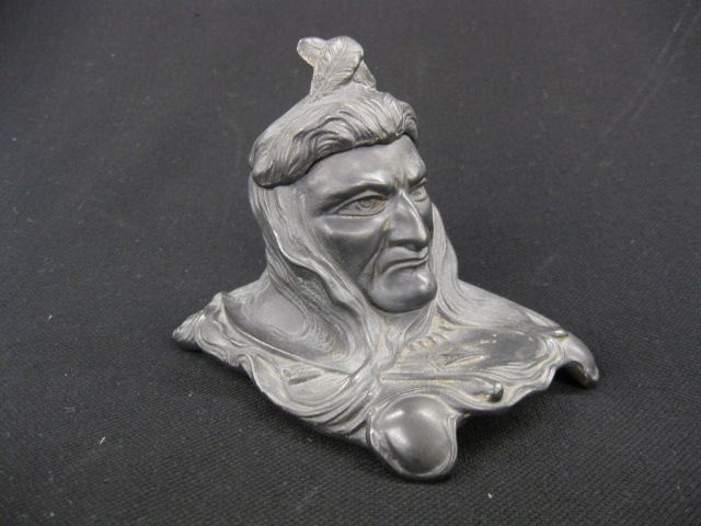 Victorian Figural Inkwell of an
