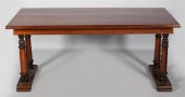 VICTORIAN FIGURED MAHOGANY LIB