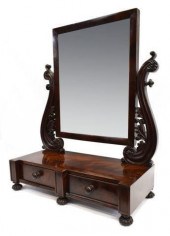 VICTORIAN FLAME MAHOGANY SHAVI