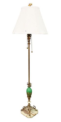 VICTORIAN FLOOR LAMP, HAVING