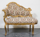 VICTORIAN FLORAL UPHOLSTERED O