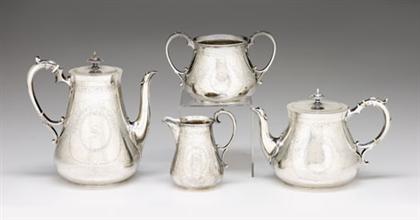Victorian four piece sterling