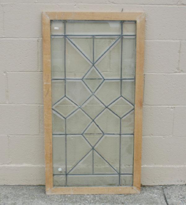 Victorian framed beveled leaded
