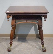VICTORIAN FRUITWOOD BALL AND C
