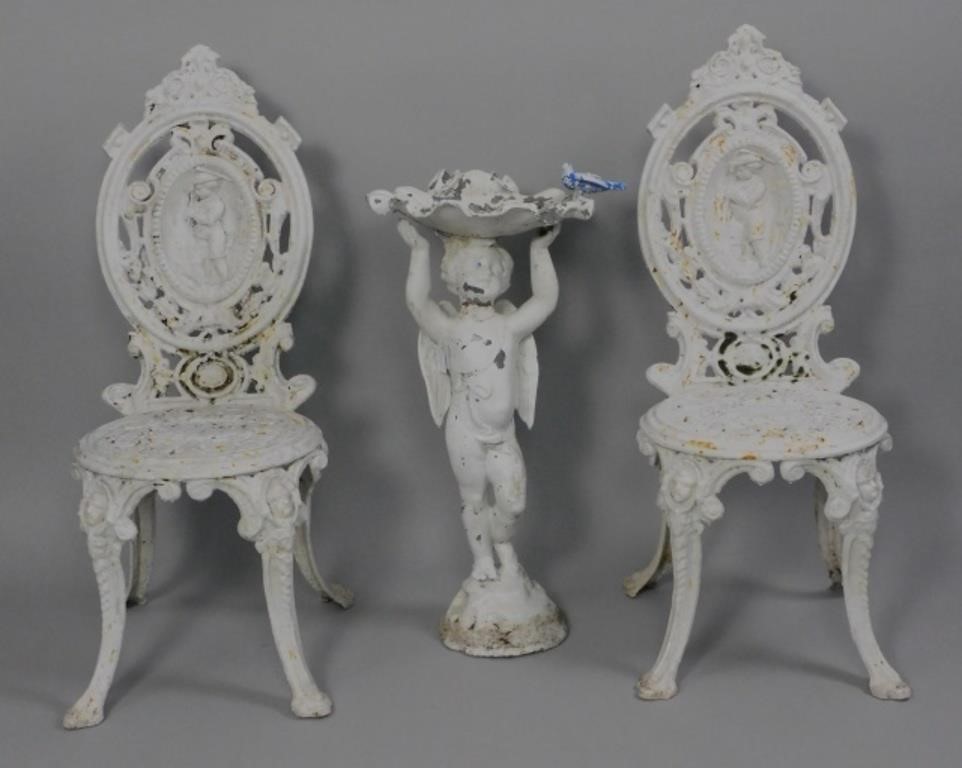 VICTORIAN GARDEN FURNITURE, LATE