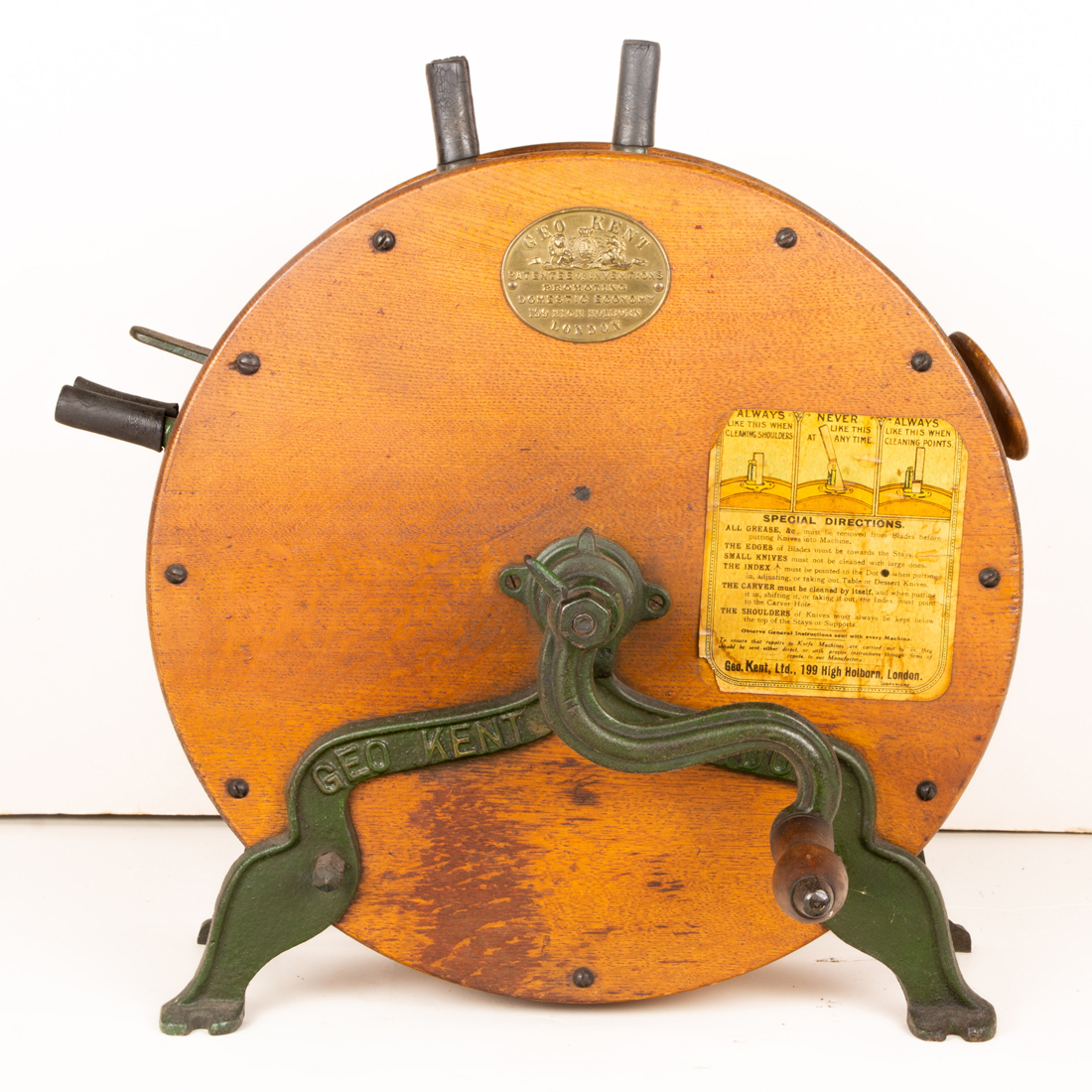 VICTORIAN GEO KENT LABELED ROTARY