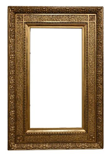 VICTORIAN GILT AND GESSO FLOWER