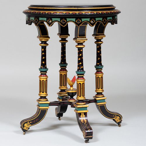 VICTORIAN GILT AND POLYCHROME