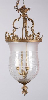 VICTORIAN GILT-BRASS AND ETCHE