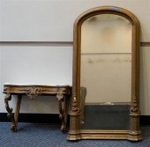 VICTORIAN GILT DECORATED MARBL