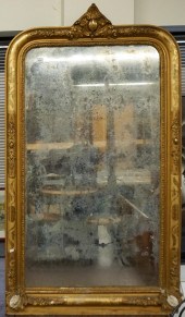 VICTORIAN GILT GESSO MIRROR FR