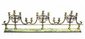 VICTORIAN GILT METAL CANDELABR
