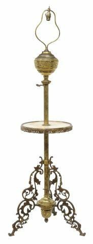 VICTORIAN GILT METAL & ONYX PIANO