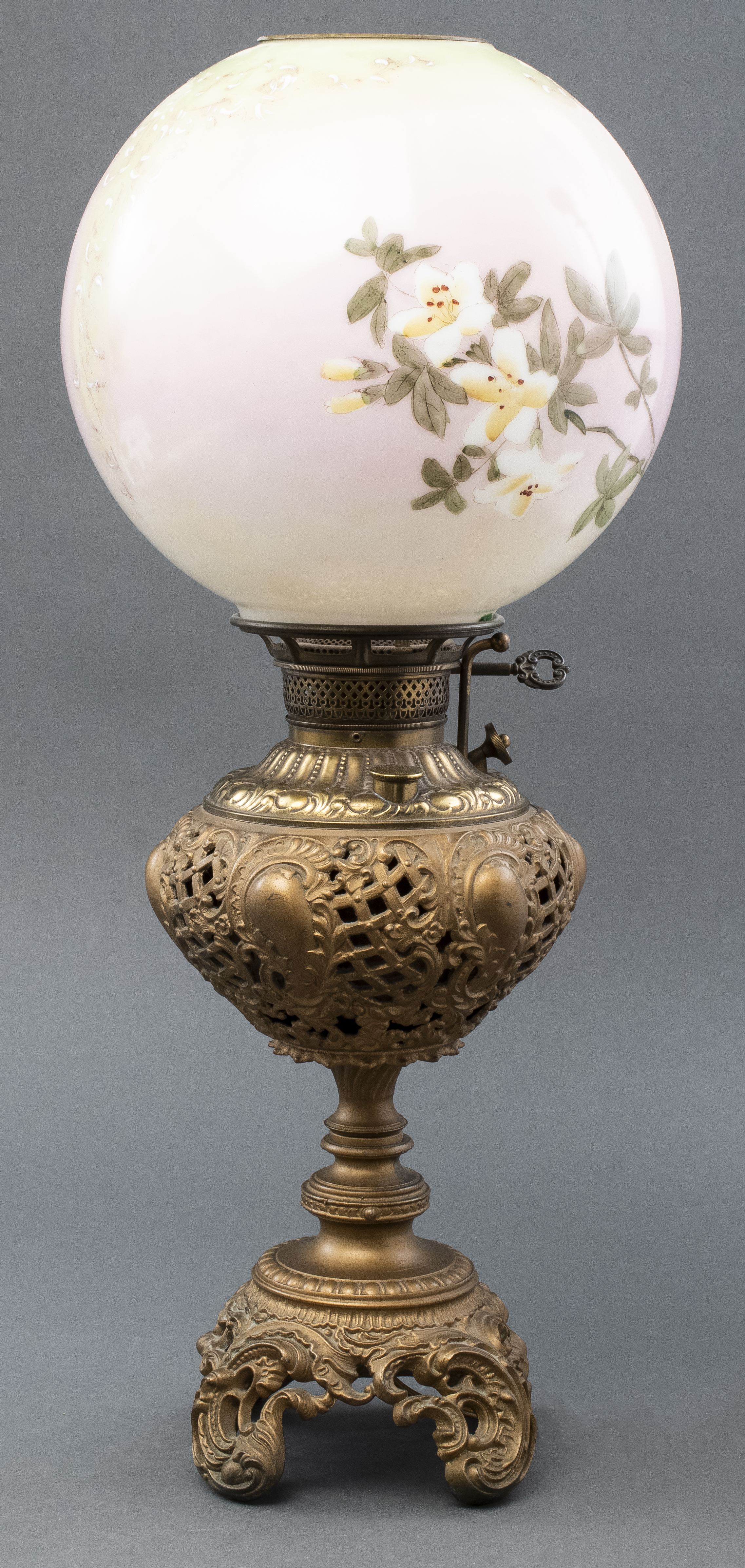 VICTORIAN GILT METAL & PAINTED