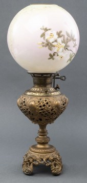 VICTORIAN GILT METAL & PAINTED
