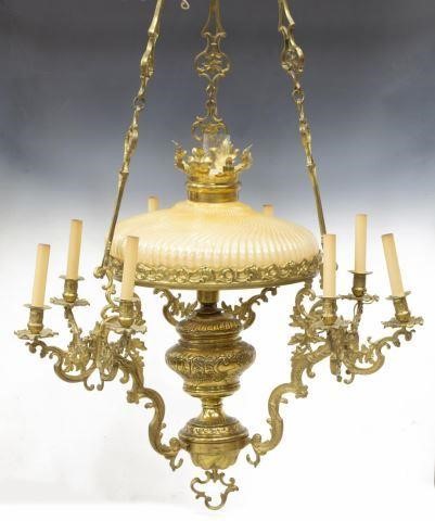 VICTORIAN GILT METAL TEN-LIGHT