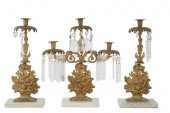 VICTORIAN GILT METAL THREE-PIE