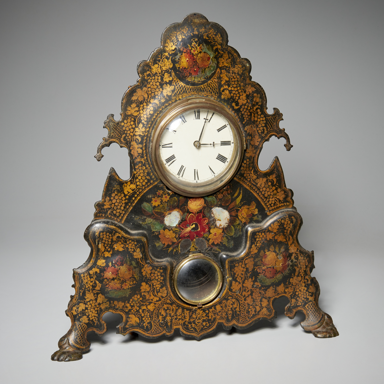 VICTORIAN GILT & PAINTED IRON