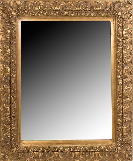 Victorian giltwood and gesso mirror