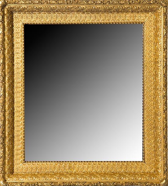 Victorian giltwood and gesso mirror