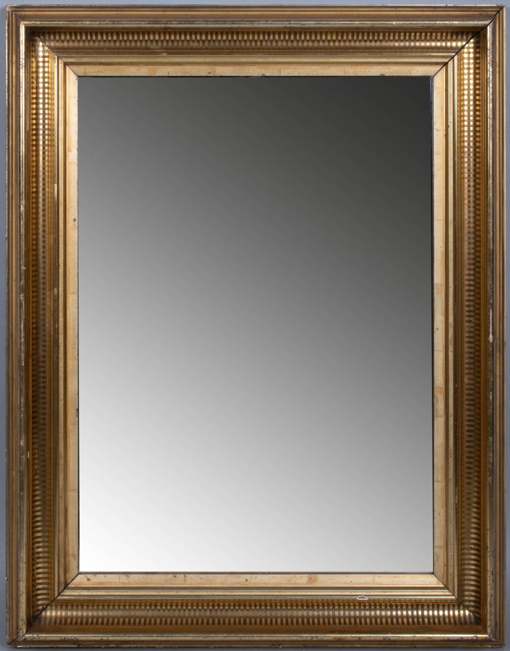 VICTORIAN GILTWOOD MIRROR, 19TH