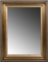 VICTORIAN GILTWOOD MIRROR, 19T