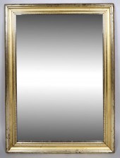 VICTORIAN GILTWOOD MIRROR, 19T