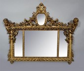 VICTORIAN GILTWOOD OVERMANTEL