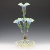 VICTORIAN GLASS EPERGNE  22 ½"