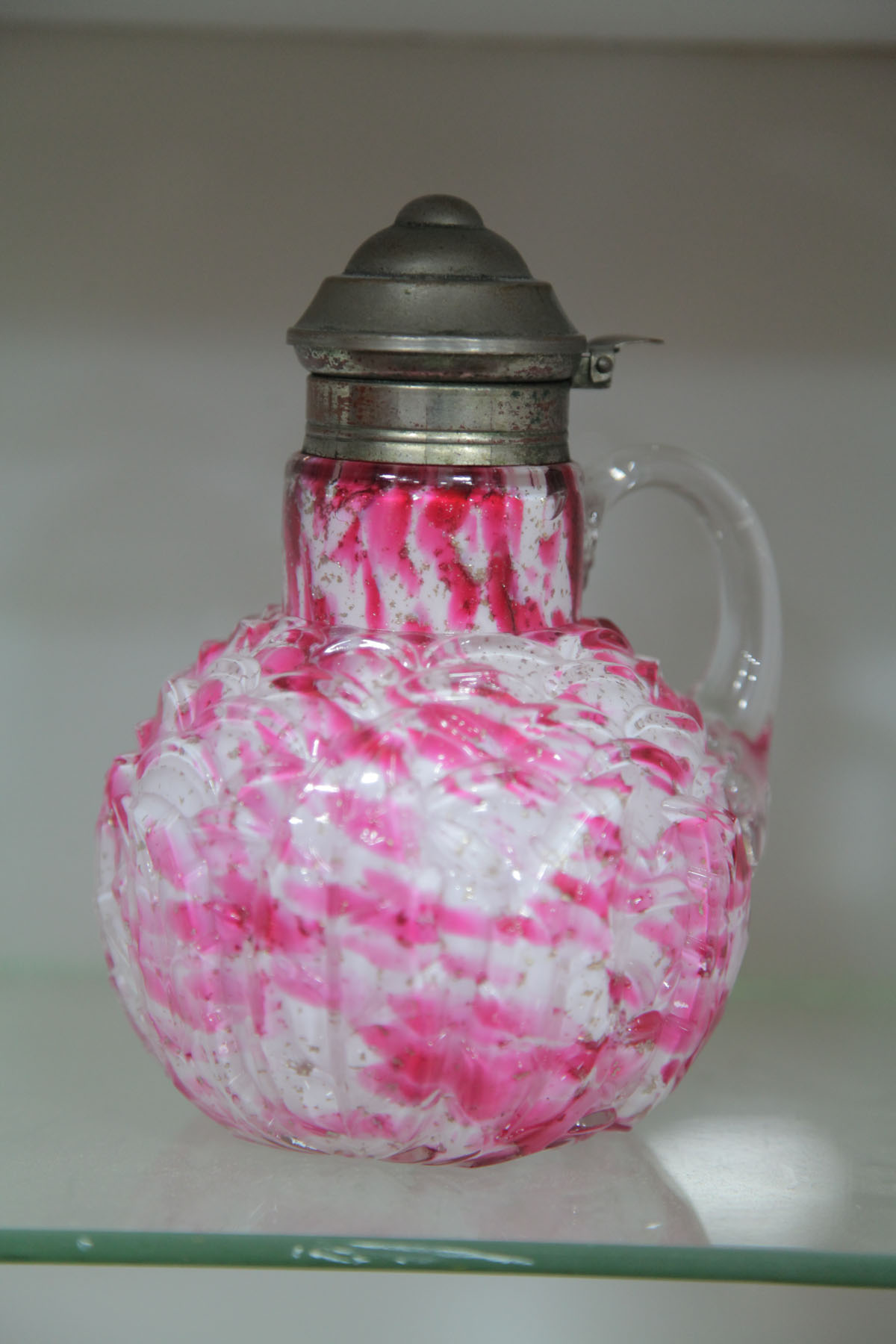 VICTORIAN GLASS SYRUP.  American 