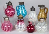 VICTORIAN GLASS SYRUP BOTTLESV