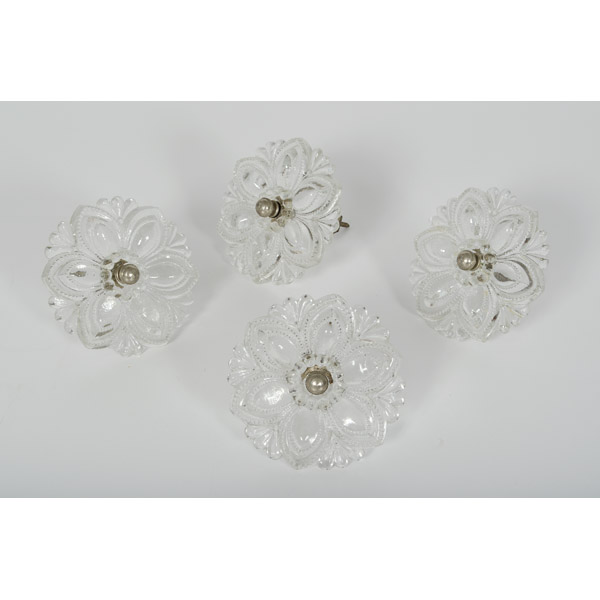 Victorian Glass Tie Backs Two pairs