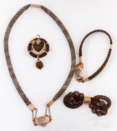 VICTORIAN GOLD AND HAIRWORK NE